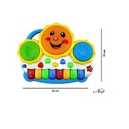Pulsbery Keyboard with Flashing Lights - Animal Sounds and Songs