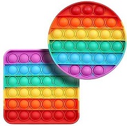 HIM TAX Silicone Push Pop Bubble Fidget Sensory Toy for Autism
