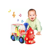 Transperant Train Baby Toys 6 to 12 Months Electric Train Toys for Boys Girls